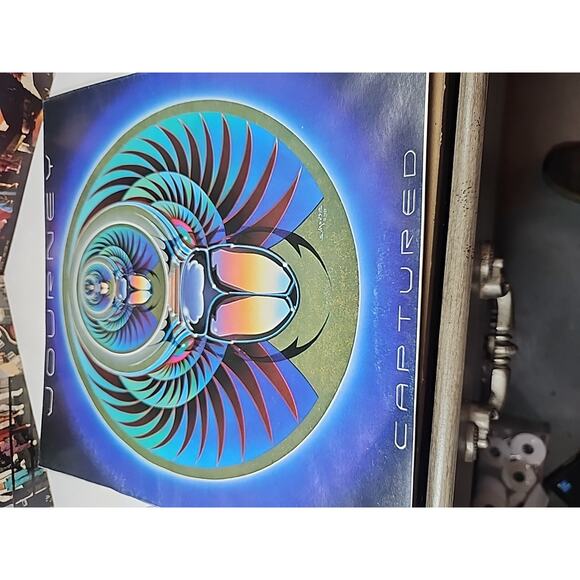 Journey - Captured Double Vinyl LP 1981 - Poster Included - Picture 4 of 10